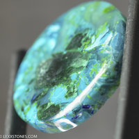 Morenci Mine Gem Silica Chatoyant Chrysocolla Malachite Azurite Lexx Stones