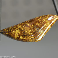 Chatoyant Golden Amphibolite Gemstone Cabochon Hand Cut And Polished By LEXX STONES 33 Carats