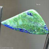 Bisbee Azurite Malachite Asymmetric Cabochon Hand Crafted by LEXX STONES 21 Carats