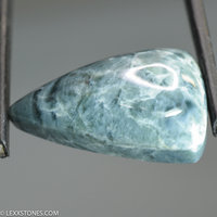 Vonsen Blue  Nephrite Jade Gemstone Cabochon Hand Crafted by LEXX STONES 37 Carats