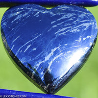 Rare High Grade Butte Iridescent Covellite Gemstone Heart Cabochon Hand Crafted By LEXX STONES 102 Carats