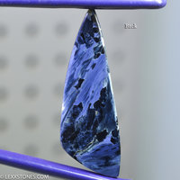 Flashy Rare Chatoyant Namibian Electric Blue Purple Pietersite Gemstone Cabochon Hand Crafted By LEXX STONES 59 Carats