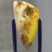 Colofrul Pink Lady Plume Agate Gemstone Cabochon Hand Crafted By Lexx Stones 65 Carats