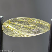 Natural Brazilian Rutilated Quartz Gemstone Cabochon Hand Crafted By LEXX STONES 20 Carats