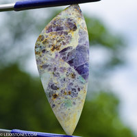 Authentic White Utah Kaleidascope Prism Gemstone Cabochon Hand Crafted By Lexx Stones 65 Carats