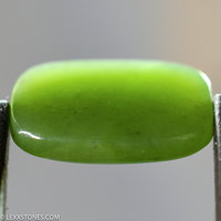 High Grade Wyoming Apple Green Nephrite Jade Gemstone Cabochon Hand Carved by LEXX STONES 19.5 Carats