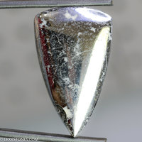 Rare Native Silver In Cobaltite Gemstone Cabochon Hand Crafted by Lexx Stones 103 Carats