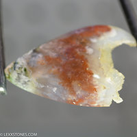 Colofrul Botryoidal Nyssa Plume Agate Gemstone Cabochon Hand Crafted By Lexx Stones 38 Carats