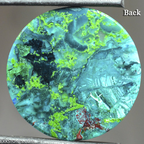 Morenci Mine Gem Silica Chatoyant Chrysocolla Malachite Azurite Lexx Stones