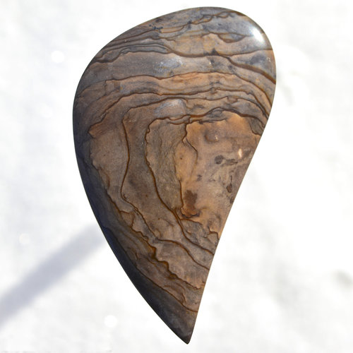 Scenic Blue Biggs Jasper Gemstone Cabochon Hand Crafted By LEXX STONES 46 Carats