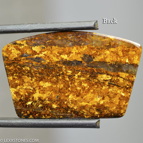 Chatoyant Golden Amphibolite Gemstone Cabochon Hand Cut And Polished By LEXX STONES 47 Carats