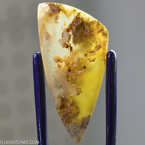 Colofrul Pink Lady Plume Agate Gemstone Cabochon Hand Crafted By Lexx Stones 65 Carats