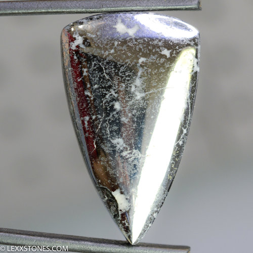 Rare Native Silver In Cobaltite Gemstone Cabochon Hand Crafted by Lexx Stones 103 Carats