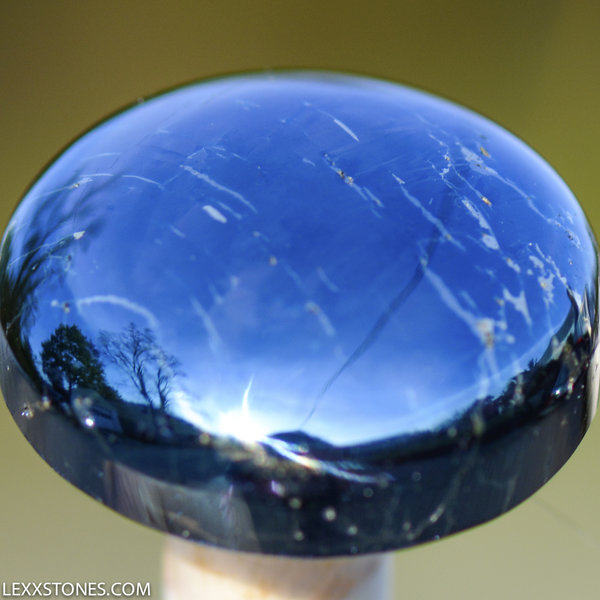 Rare High Grade Butte Iridescent Covellite Gemstone Cabochon Hand Crafted By LEXX STONES 53 Carats