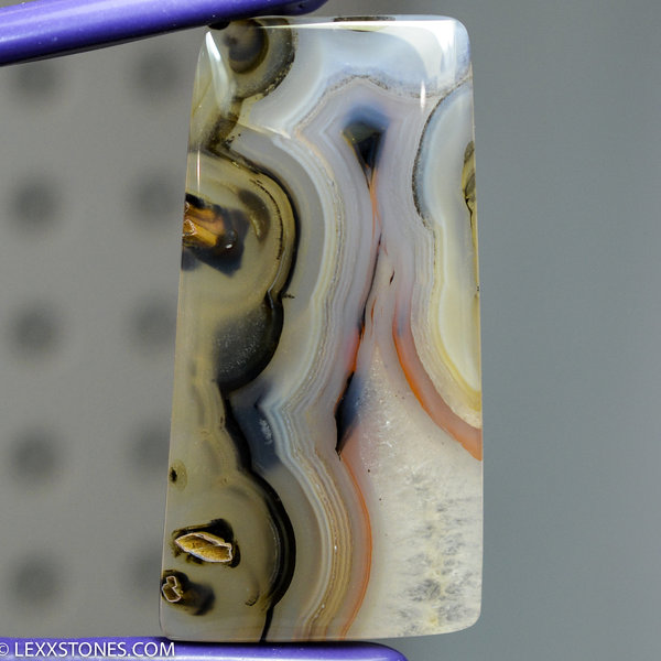 Vibrant Turkish Pseudomorph Stick Agate Gemstone Cabochon Hand Crafted By LEXX STONES 92 Carats